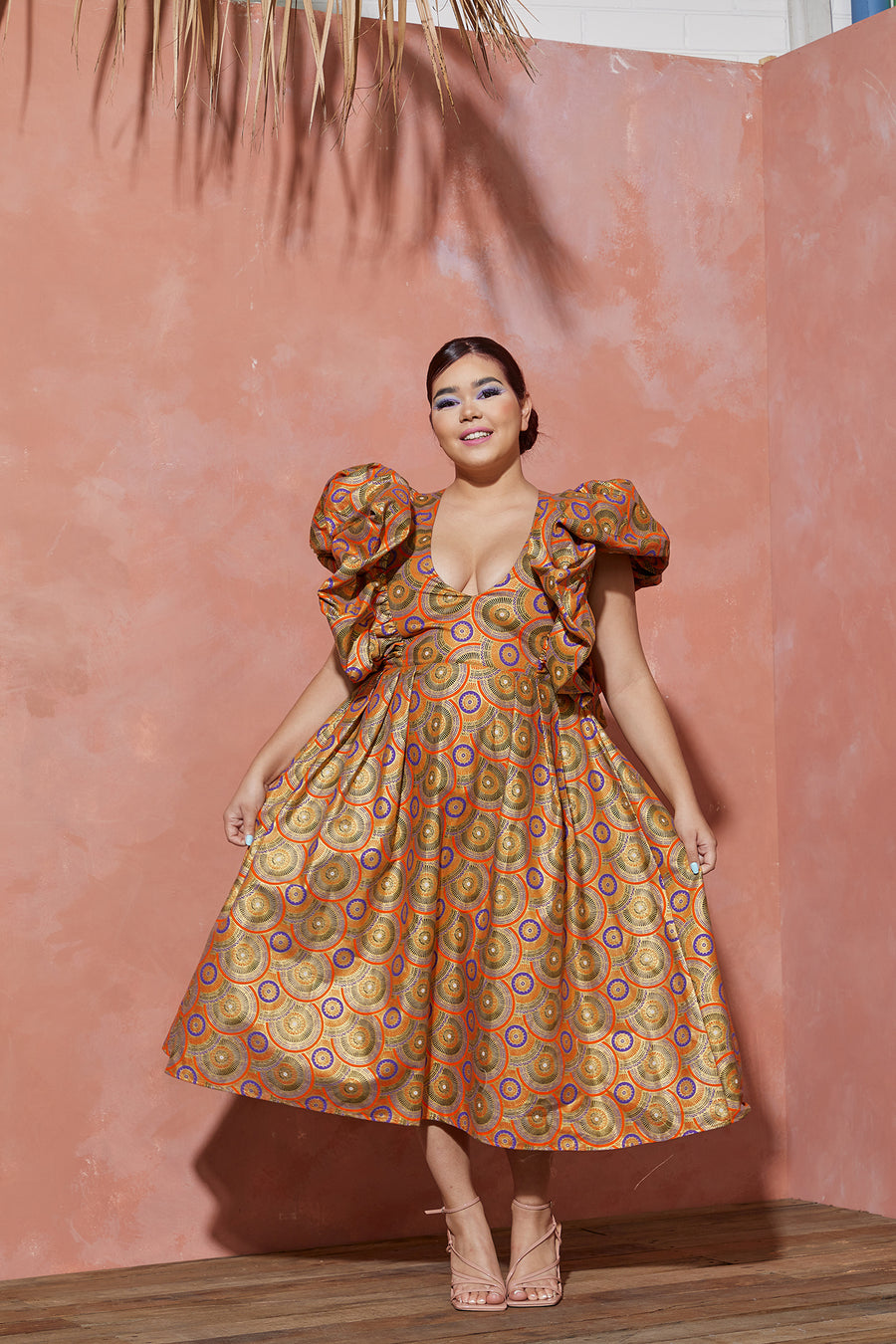 Ruffle Print Dress