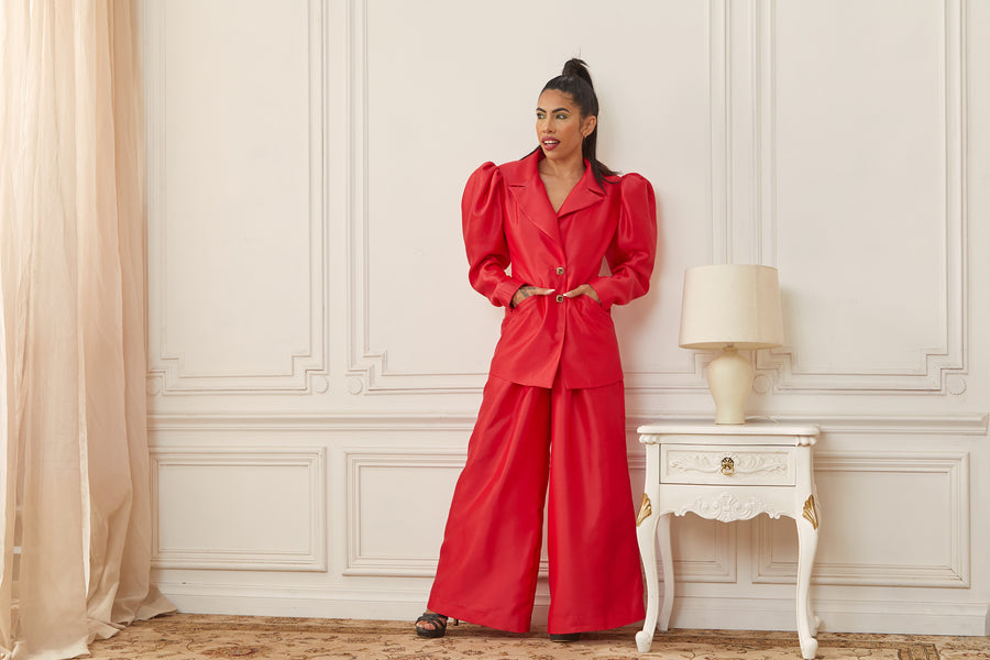 Red Silk Jacket