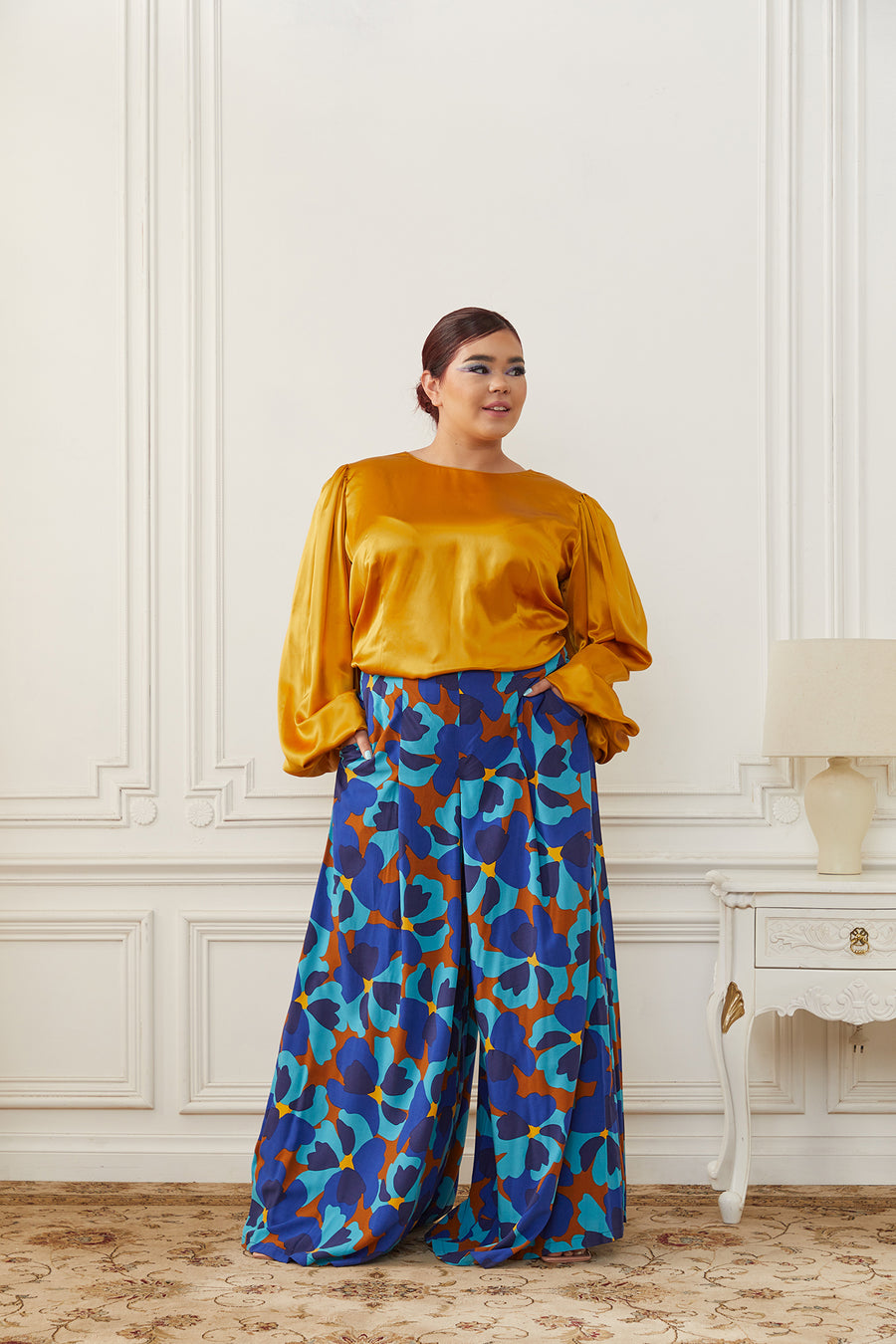 Silk Blouse Top